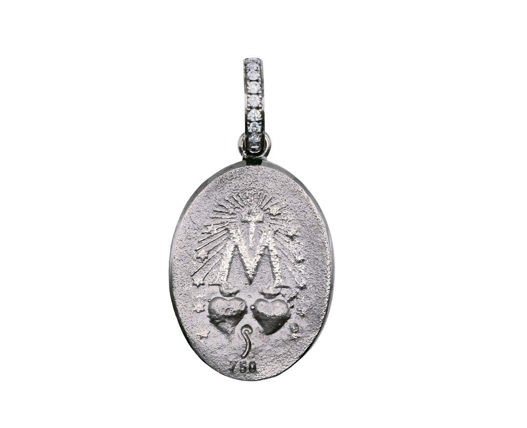 SÉVIGNÉ - MADONNA ANHÄNGER N°3 Weissgold, Brillanten