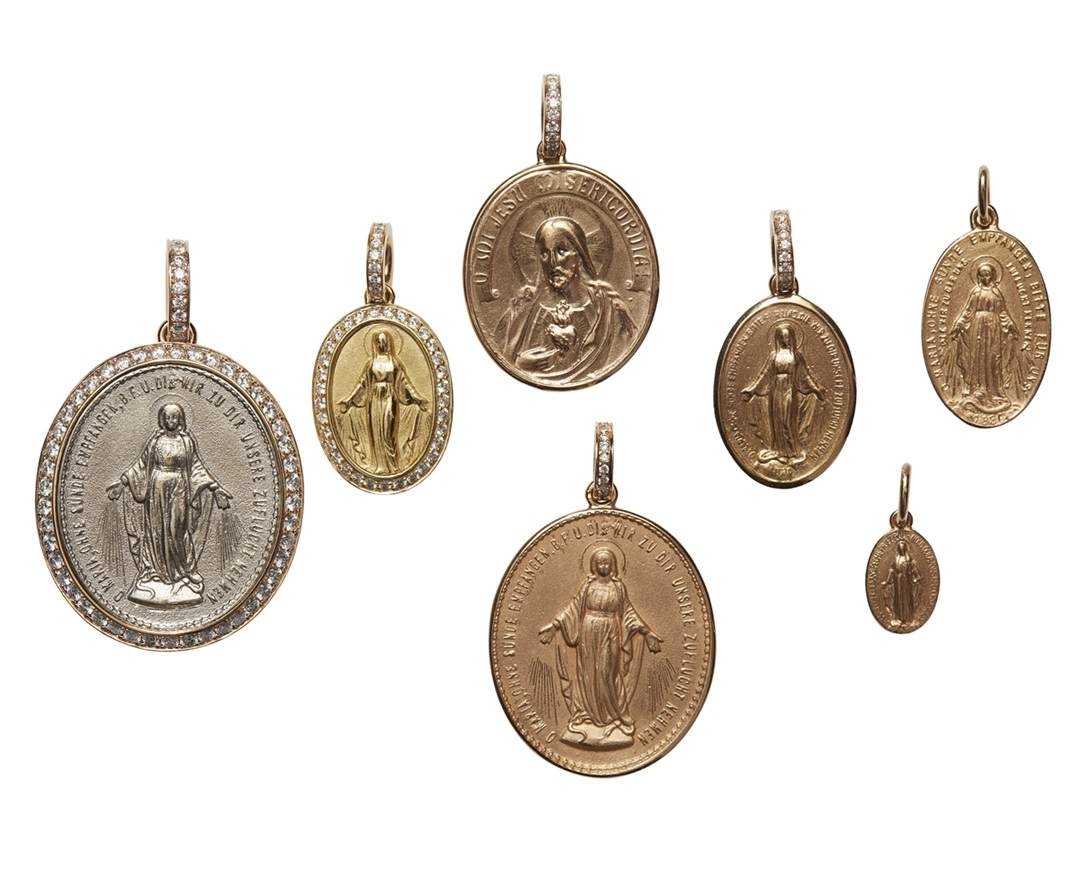 SÉVIGNÉ - MADONNA ANHÄNGER N°3 Weissgold, Brillanten