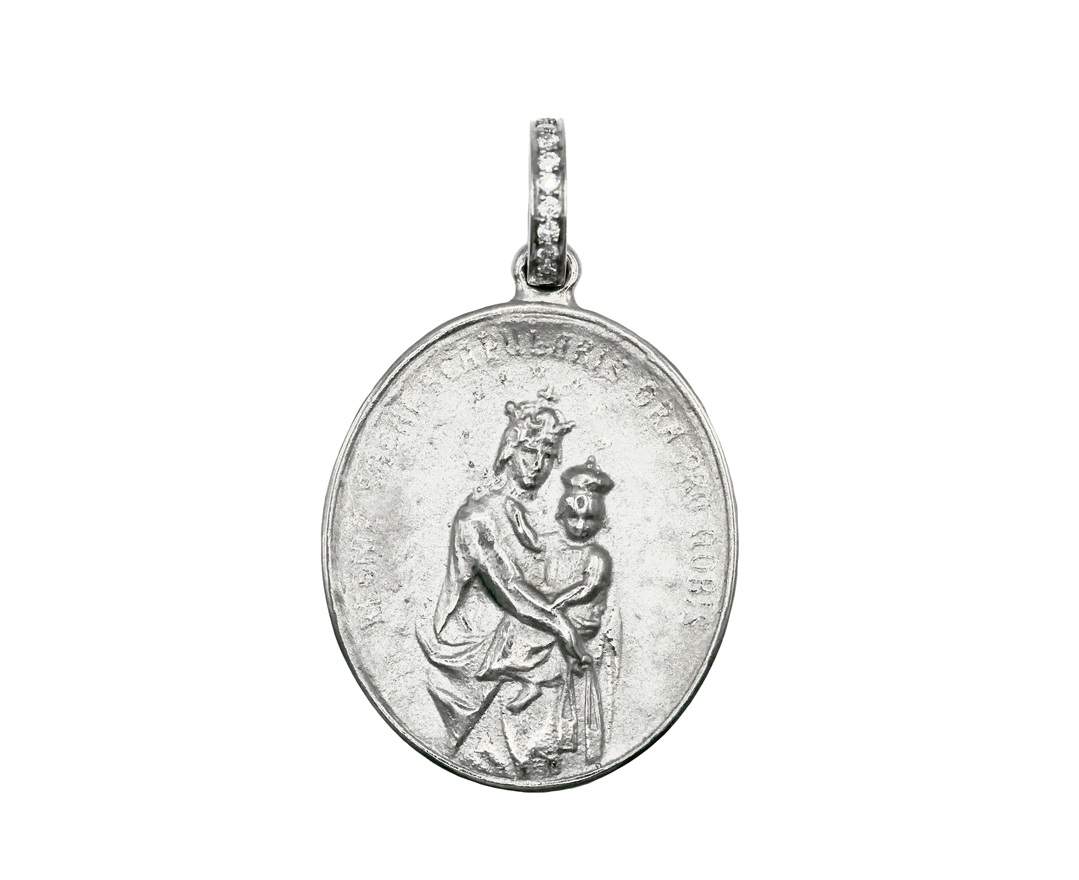 SÉVIGNÉ MADONNA ANHÄNGER N°4 Weissgold, Brillanten