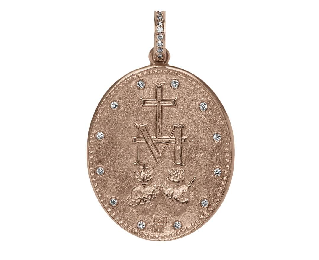 SÉVIGNÉ - MADONNA ANHÄNGER N°5 Roségold, Brillanten