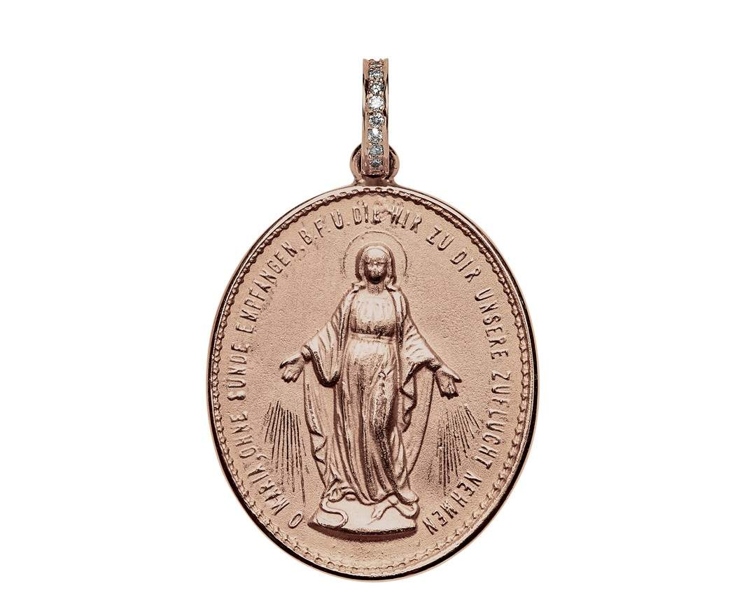 SÉVIGNÉ MADONNA ANHÄNGER N°5 Roségold, Brillanten