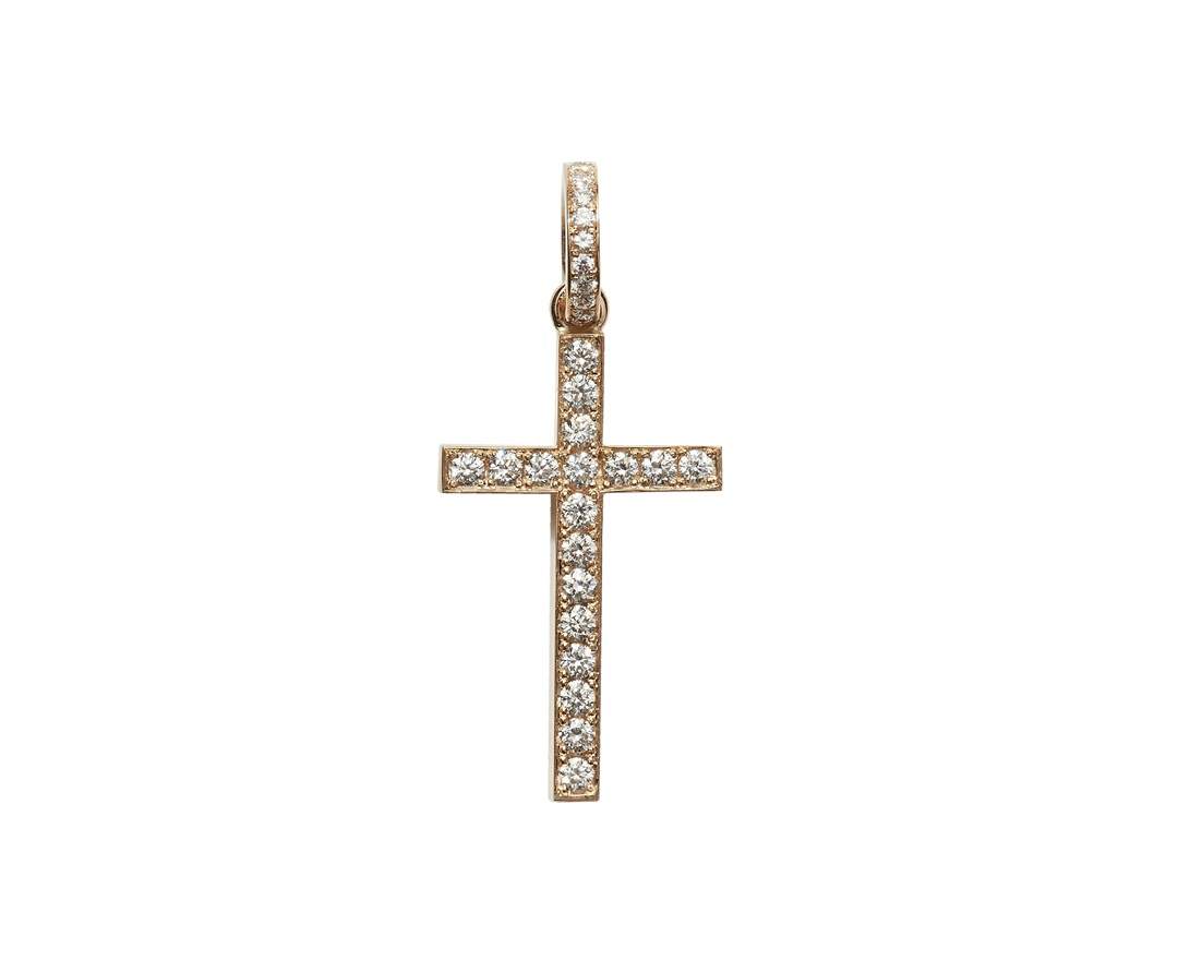 SÉVIGNÉ KREUZ ANHÄNGER N°3 Gelbgold, Brillanten