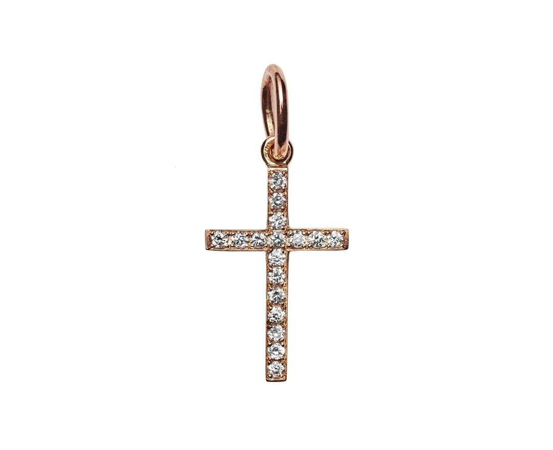 SÉVIGNÉ KREUZ ANHÄNGER N°2 Roségold, Brillanten