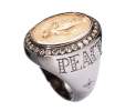SÉVIGNÉ - MADONNA RING N°3 LOVE&PEACE Silber, Roségold, Brillanten Thumbnail