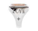SÉVIGNÉ - MADONNA RING N°3 LOVE&PEACE Silber, Roségold, Brillanten Thumbnail
