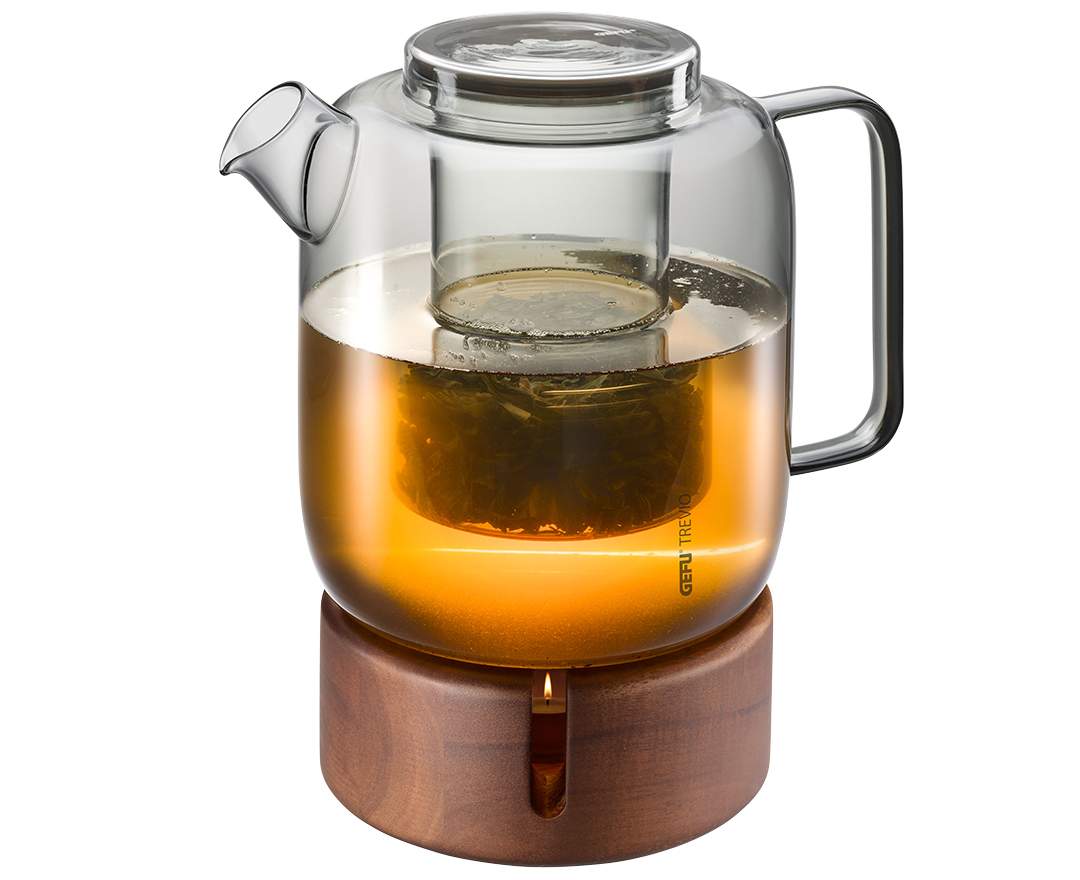 GEFU - Teekanne, 1.500 ml inkl. Stövchen TREVIO