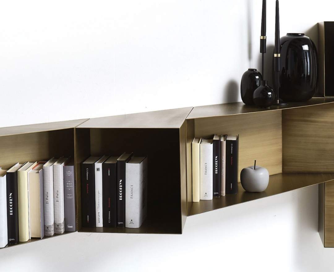 Mogg - Cellula – Modulares Luxus-Wandregal & geometrisches Design-Stauraumsystem aus Metall
