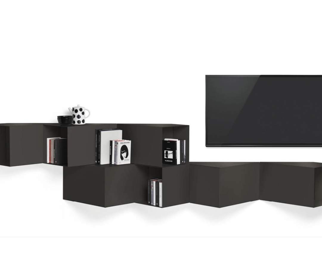 Mogg - Cellula – Modulares Luxus-Wandregal & geometrisches Design-Stauraumsystem aus Metall