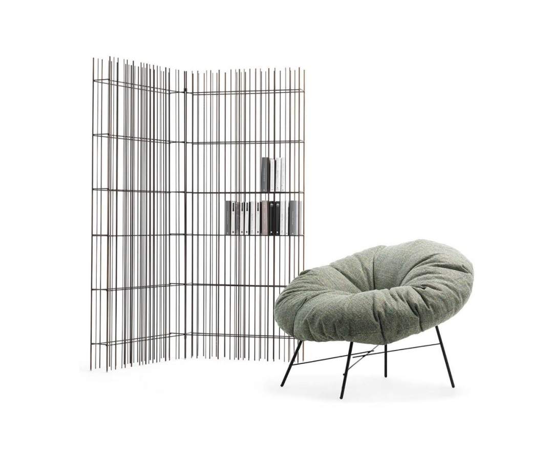 Mogg - Metrica Regal – Minimalistisches Luxus-Metallregal mit rhythmischer Geometrie