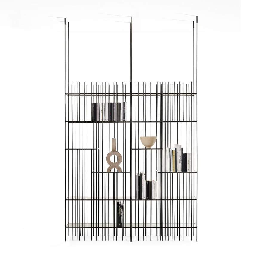 Mogg - Metrica Regal – Minimalistisches Luxus-Metallregal mit rhythmischer Geometrie