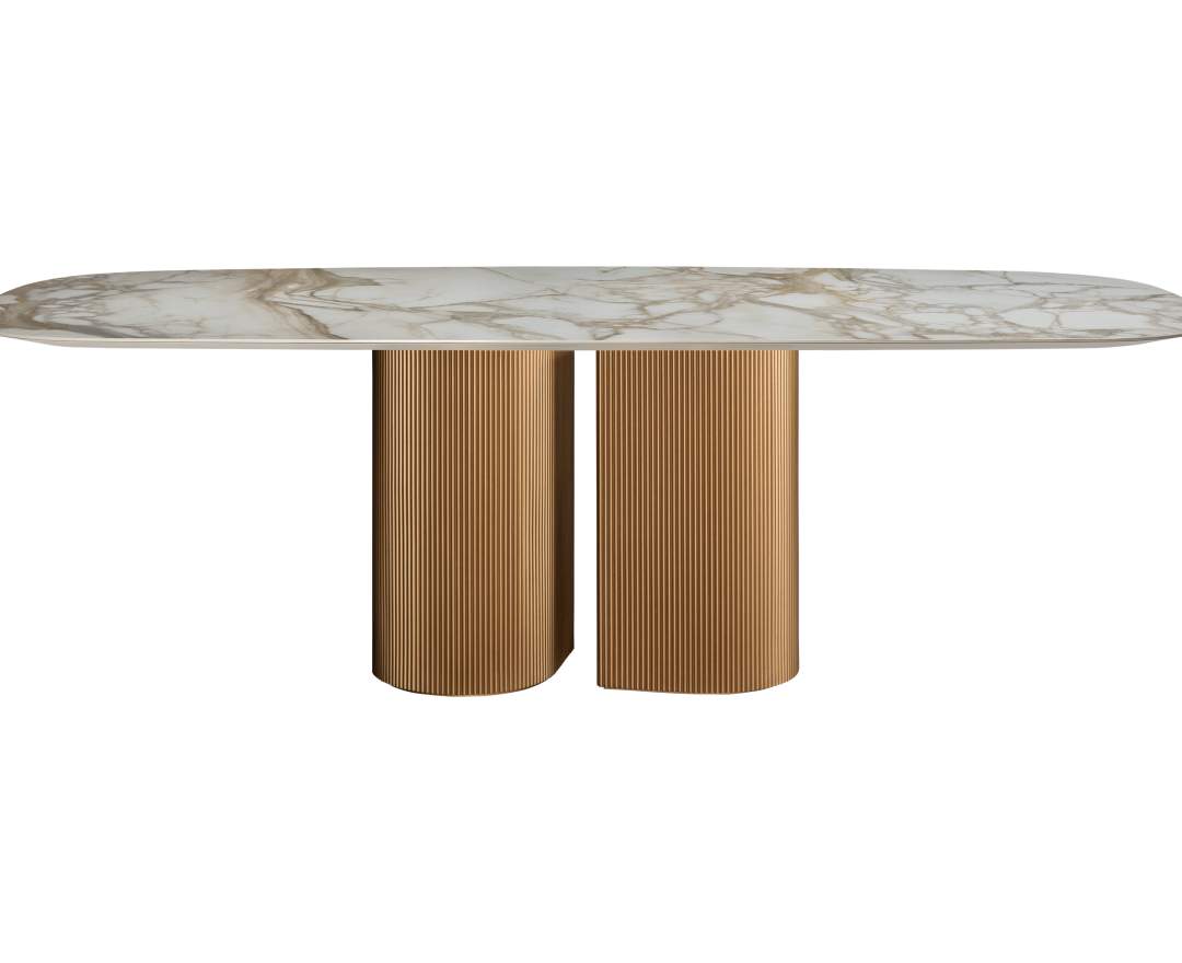 AL2 - Dakry B 001 Esstisch – Organische Eleganz und skulpturales Design für luxuriöse Dining-Bereiche