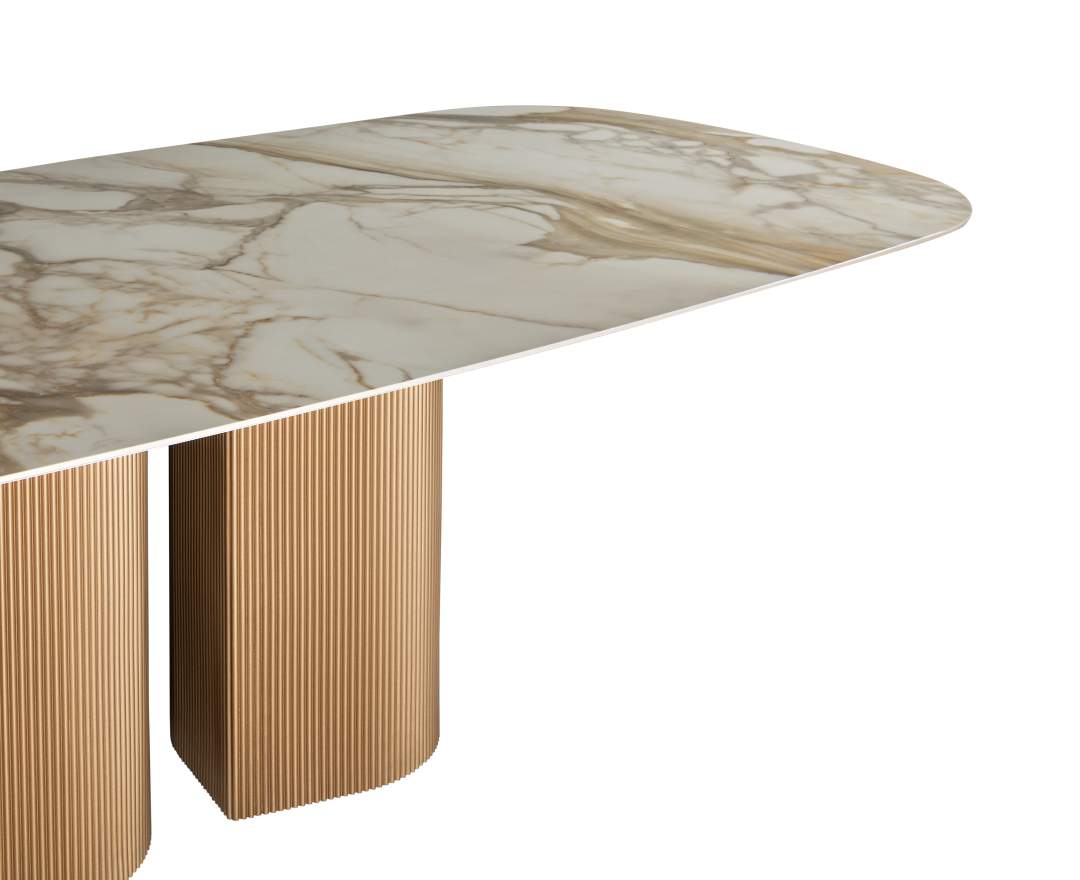 AL2 - Dakry B 001 Esstisch – Organische Eleganz und skulpturales Design für luxuriöse Dining-Bereiche