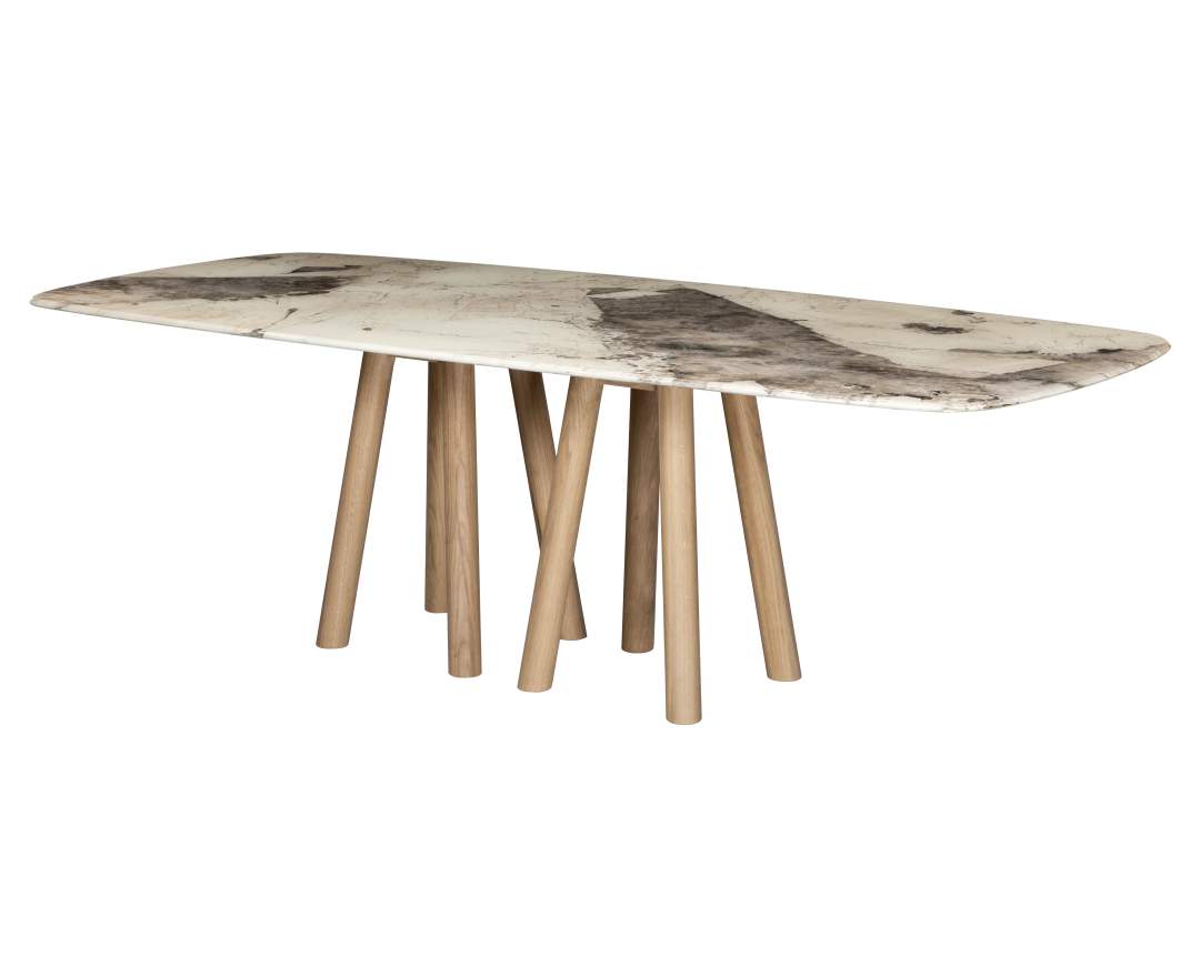 AL2 Mos-i-ko GLA-001 Esstisch – Exklusiver Designertisch mit skulpturalem Mosaik-Charakter und grafischer Präzision