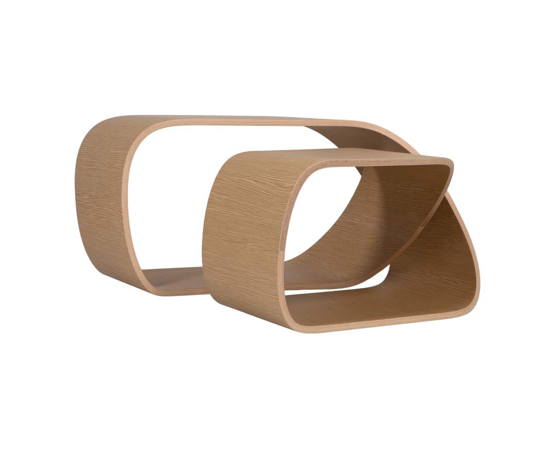 AL2 - Meguru Beistelltisch – Luxuriöser Designer-Couchtisch mit organischer Harmonie und meisterhafter Holzverarbeitung