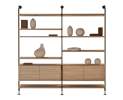 AL2 - Wandregal Muse 004 – Modulares Luxus-Regalsystem mit integrierter LED-Beleuchtung und architektonischer Präsenz Thumbnail