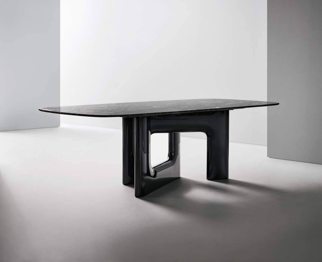 Bonaldo - Liaison Esstisch – Skulpturales Luxus-Meisterwerk mit architektonischer Eleganz und italienischer Design-Exzellenz