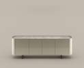 Bonaldo - Arragan Sideboard (high & low) – Skulpturale Luxus-Anrichten von Gabriele & Oscar Buratti mit architektonischer Eleganz Thumbnail