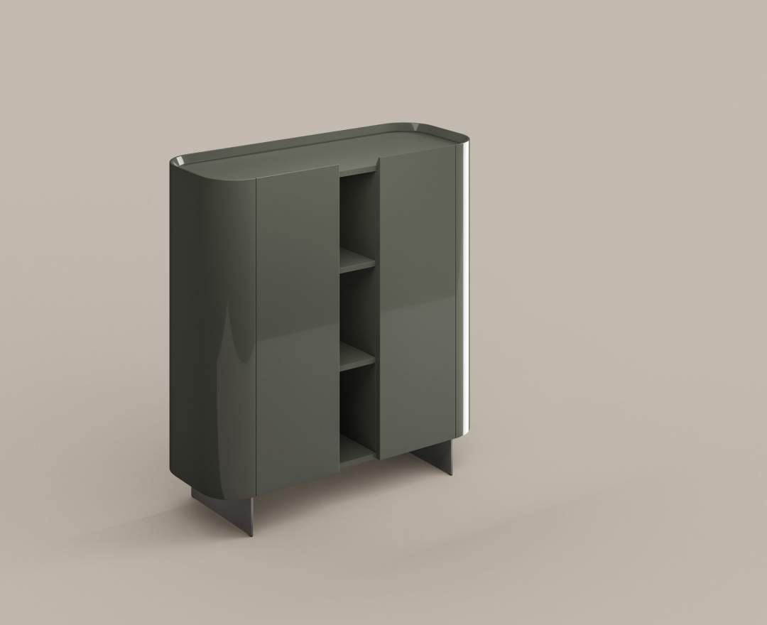 Bonaldo - Arragan Sideboard (high & low) – Skulpturale Luxus-Anrichten von Gabriele & Oscar Buratti mit architektonischer Eleganz