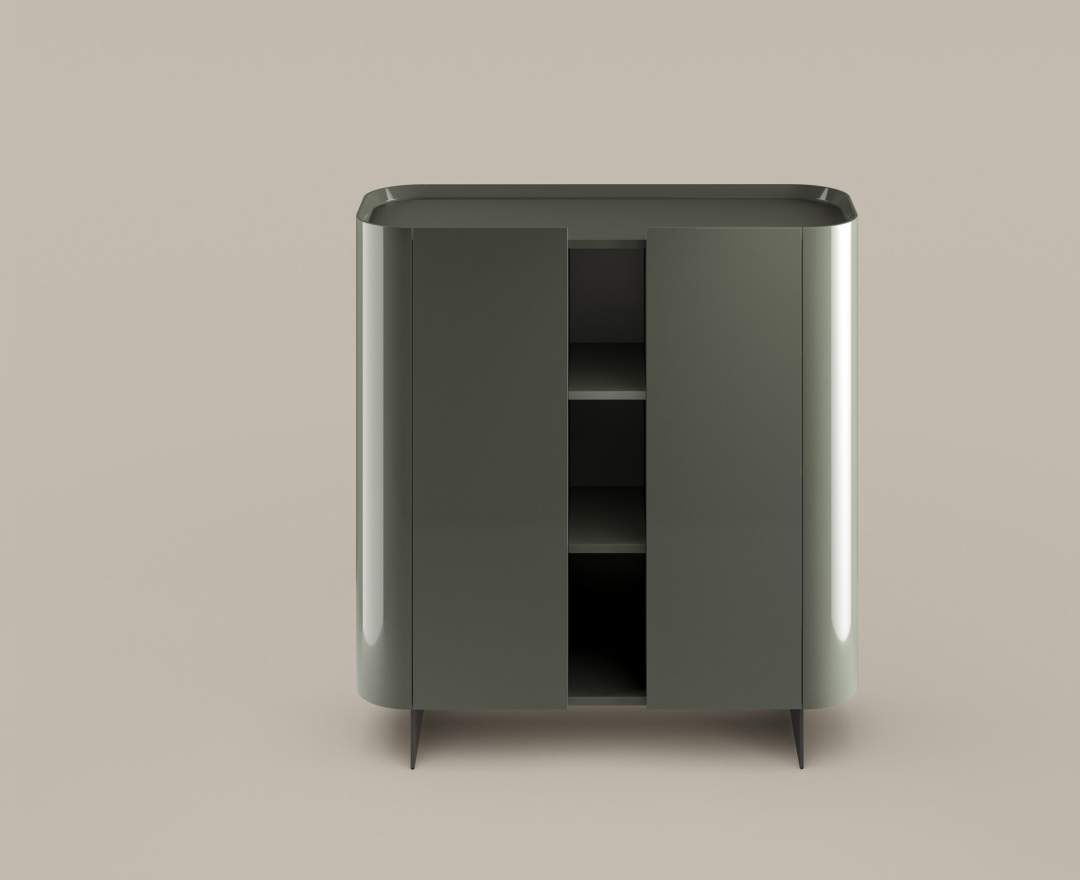 Bonaldo - Arragan Sideboard (high & low) – Skulpturale Luxus-Anrichten von Gabriele & Oscar Buratti mit architektonischer Eleganz