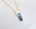 echt-es - echt-es® Unikat-Anhänger, 750-Gelbgold mit Boulder-Opal Thumbnail