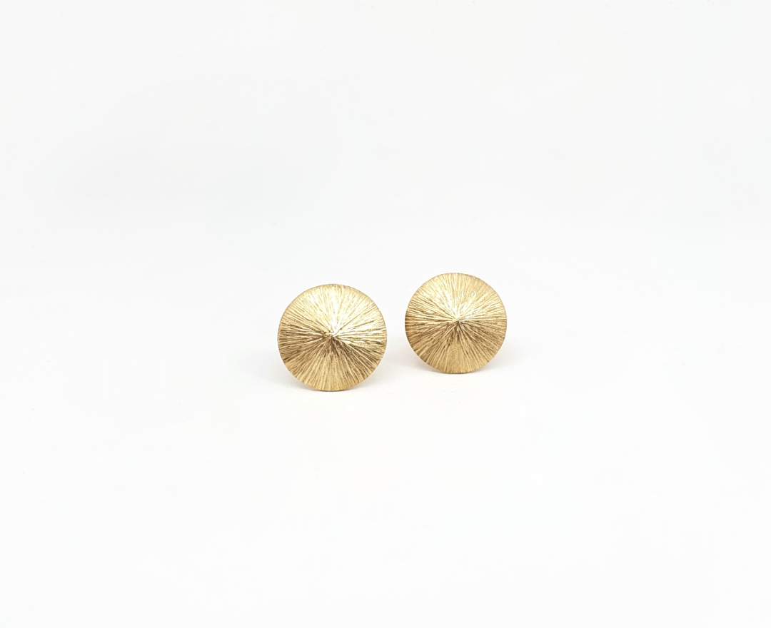 echt-es - Sonnenstrahlen Ohrstecker, Gold