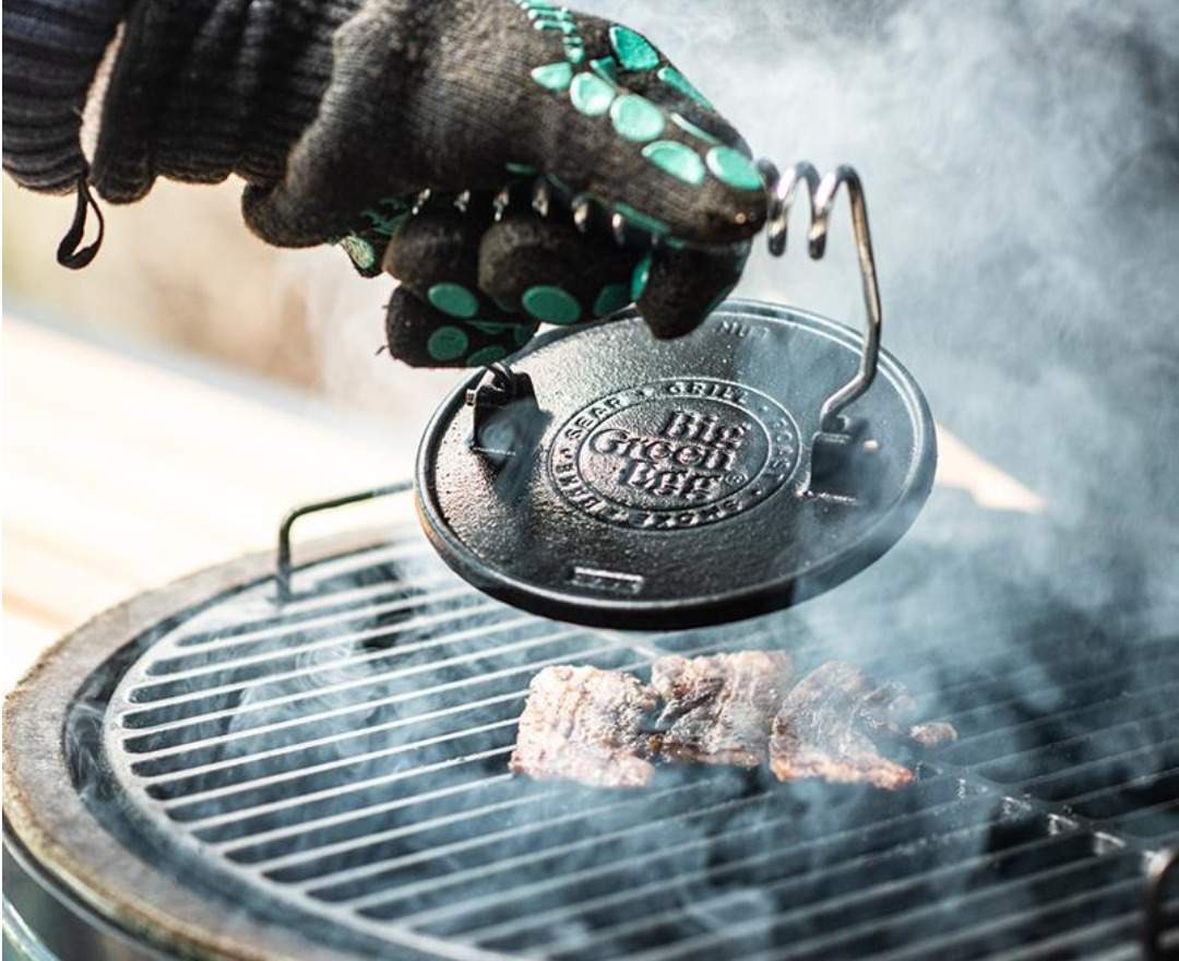 Big Green Egg Big Green Egg Grillpresse aus Gusseisen