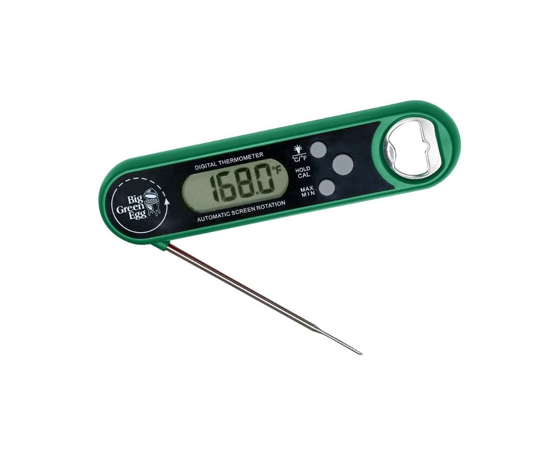 Big Green Egg - Big Green Egg Thermometer digital mit Flaschenöffner