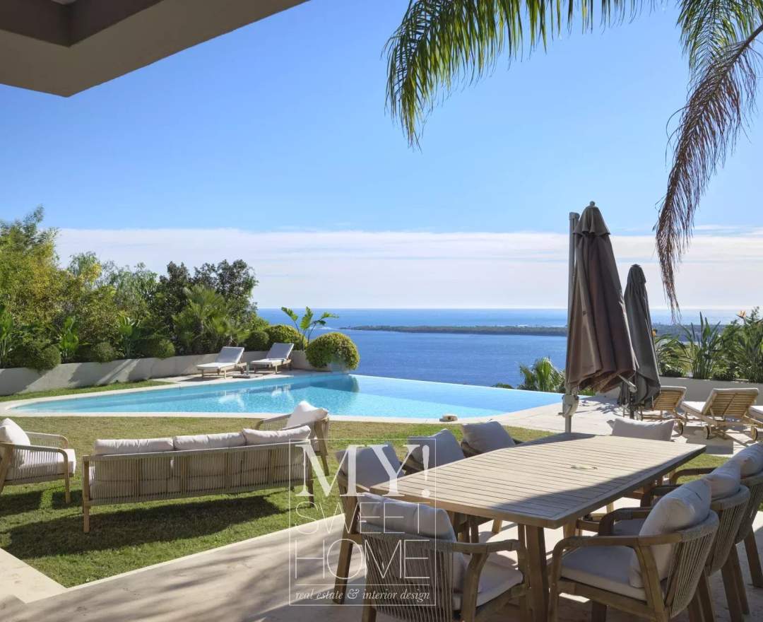 REF. 86967978 Cannes Californie | Panoramablick auf das Mittelmeer | Vollständig renovierte Luxusvilla | Infinity Pool