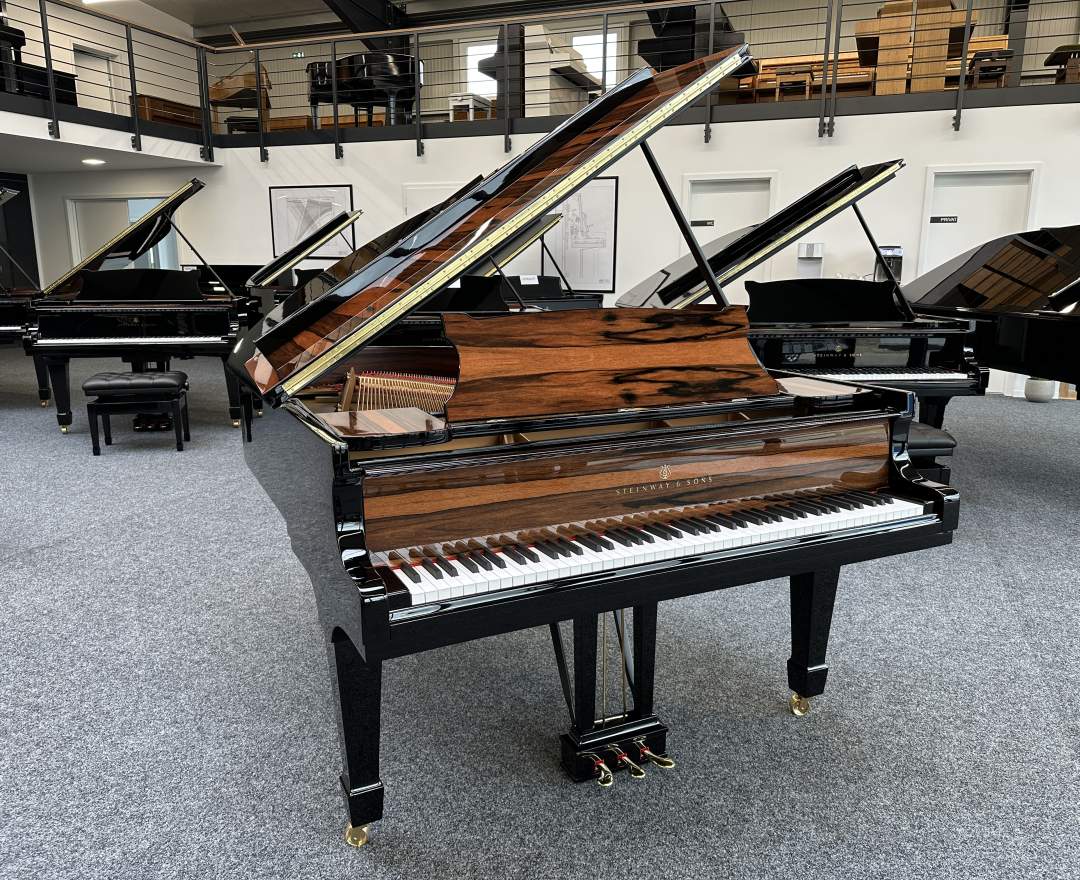 Steinway & Sons - Steinway & Sons Flügel, Modell O-180, Makassar Einlagen