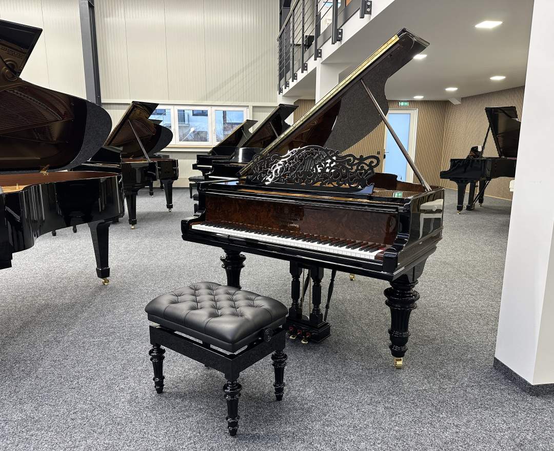 Steinway & Sons Steinway & Sons Flügel, Modell A-188, Wurzelnuss Furnier