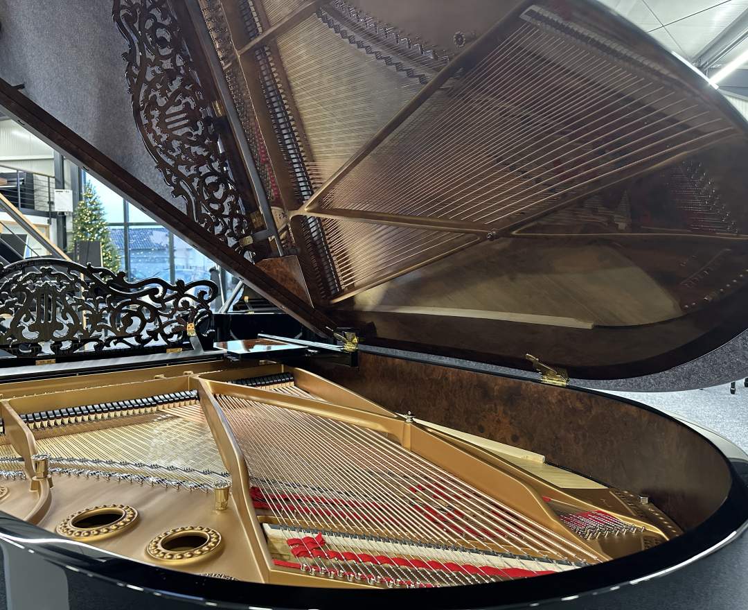 Steinway & Sons - Steinway & Sons Flügel, Modell A-188, Wurzelnuss Furnier