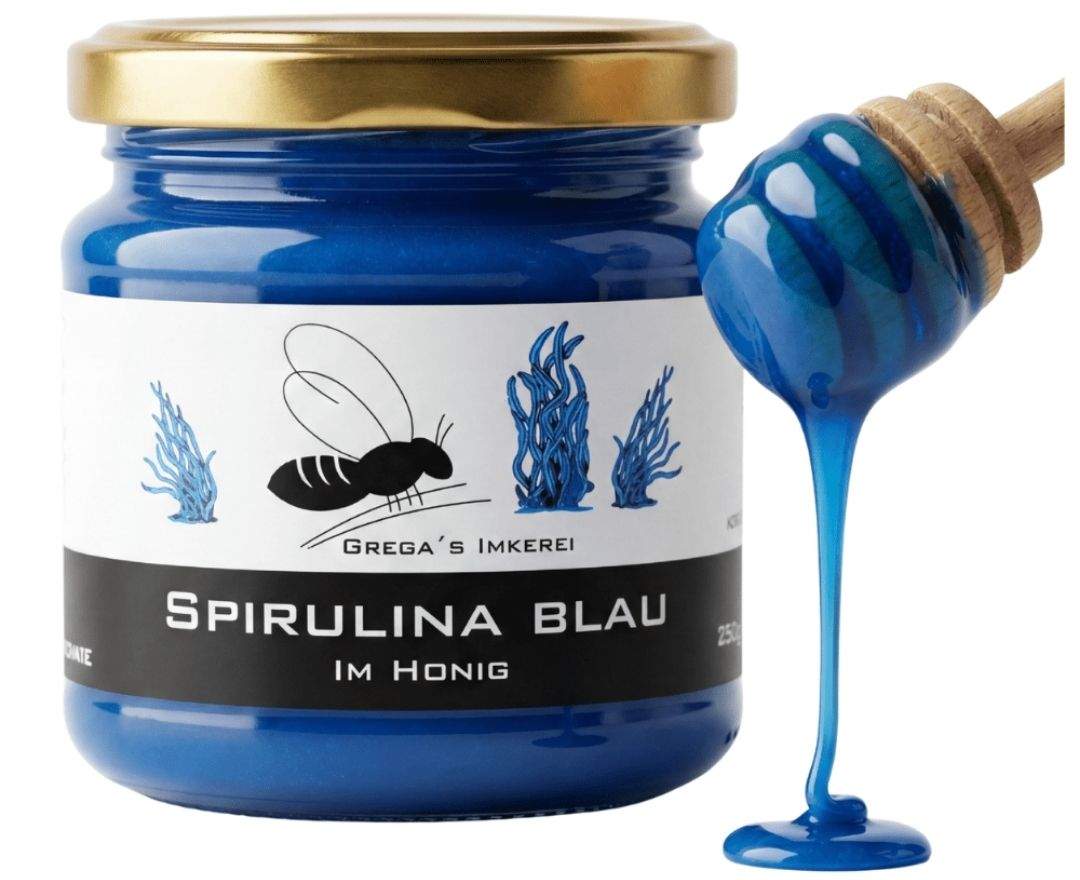 Grega's Imkerei Spirulina Blau im Honig 250g