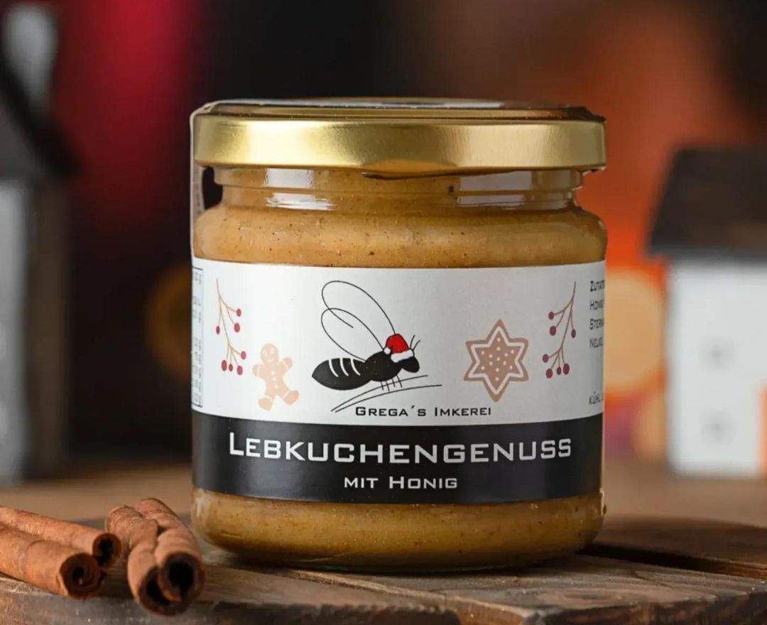 Grega's Imkerei - Lebkuchengenuss mit Honig & Frohe Weihnachten Säckchen