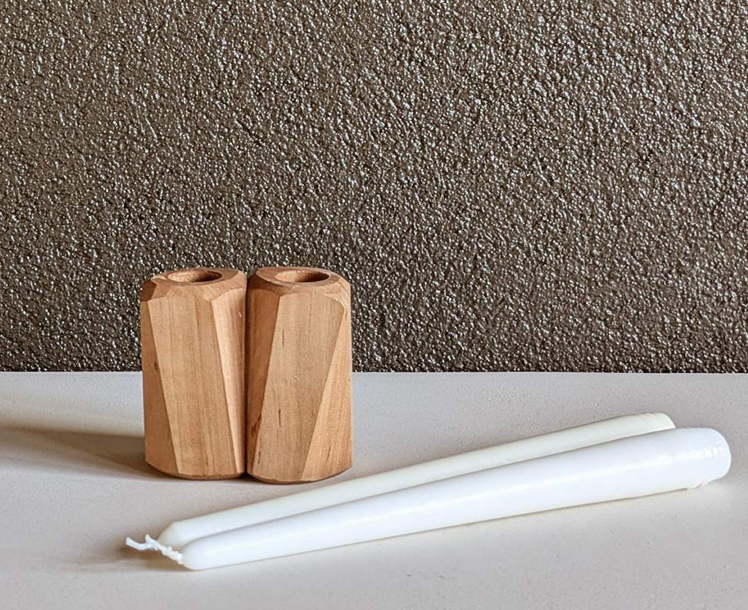 Kerzenständer aus heimischem Holz - Birne