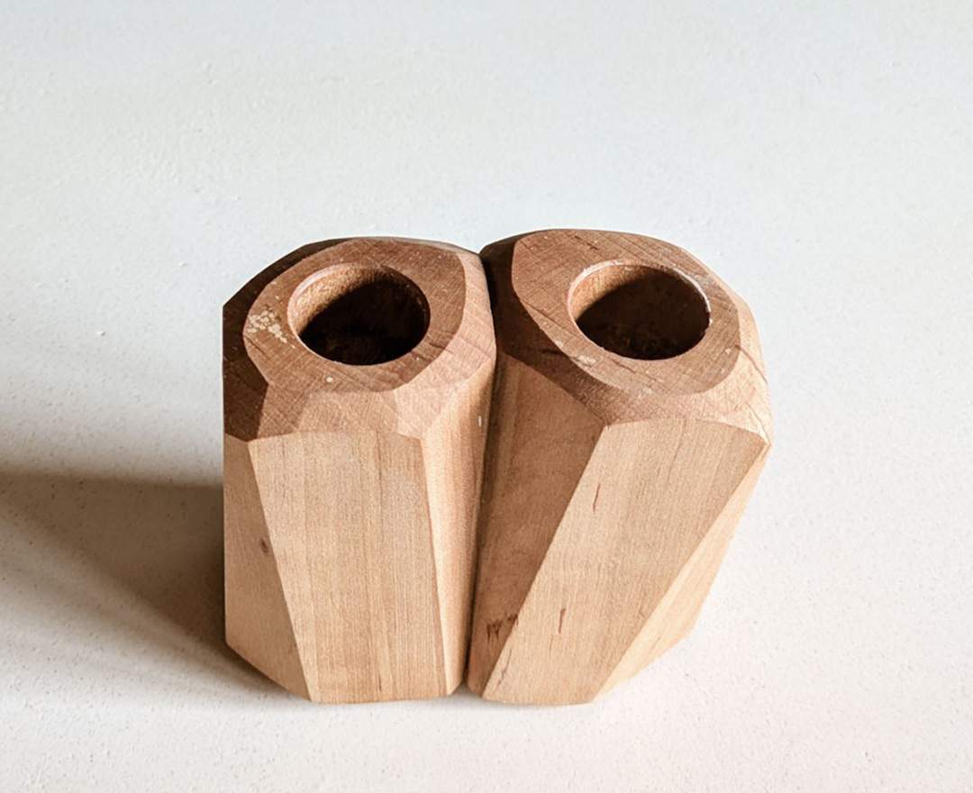 Kerzenständer aus heimischem Holz - Birne