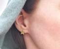 echt-es - Sternenstaub Ohrstecker Stern, 750-Gold mit Brillant Thumbnail