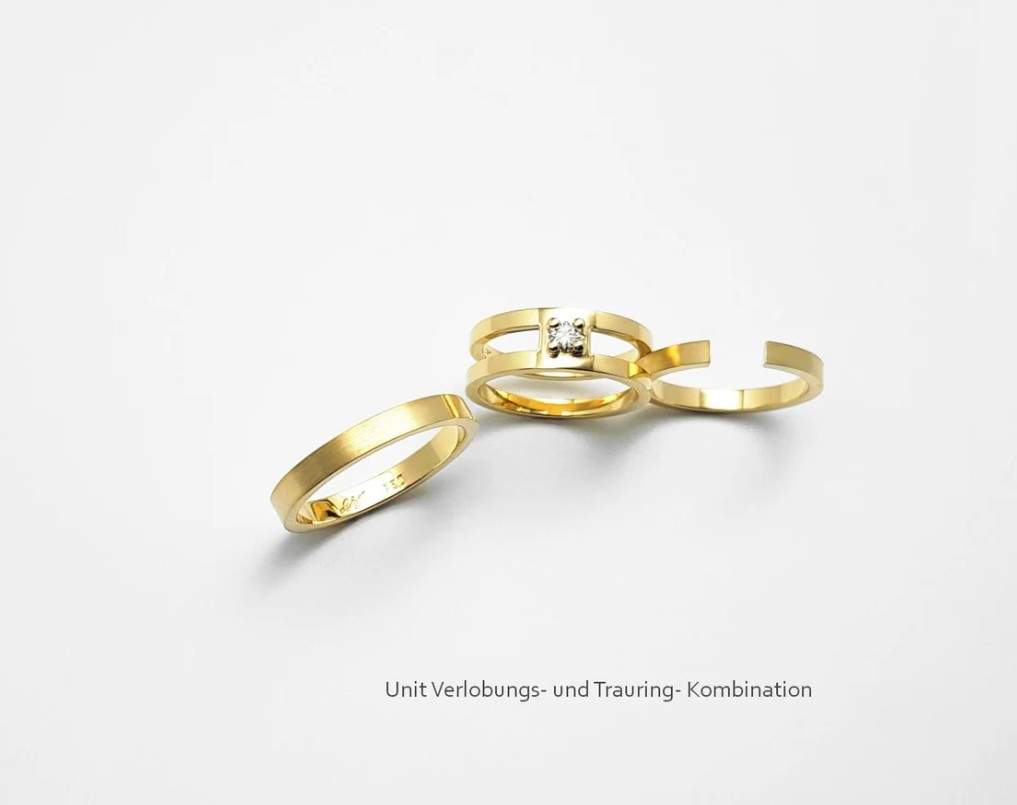 echt-es - UNIT Ring, Brillant, 6,5 mm