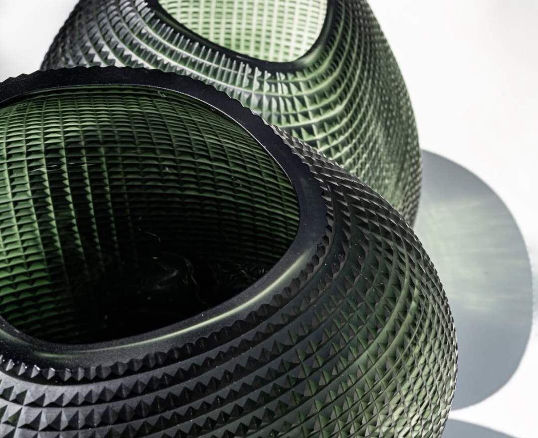 Guaxs - Patara Vasen light steelgrey/black steelgrey - Vase hoch