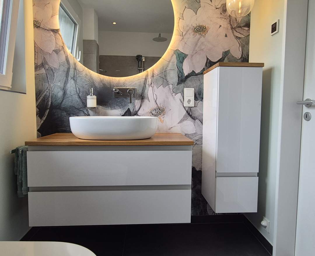 Bagno Badstudio Kleines Bad in Mainz – 4 m² mit ebenerdiger Dusche