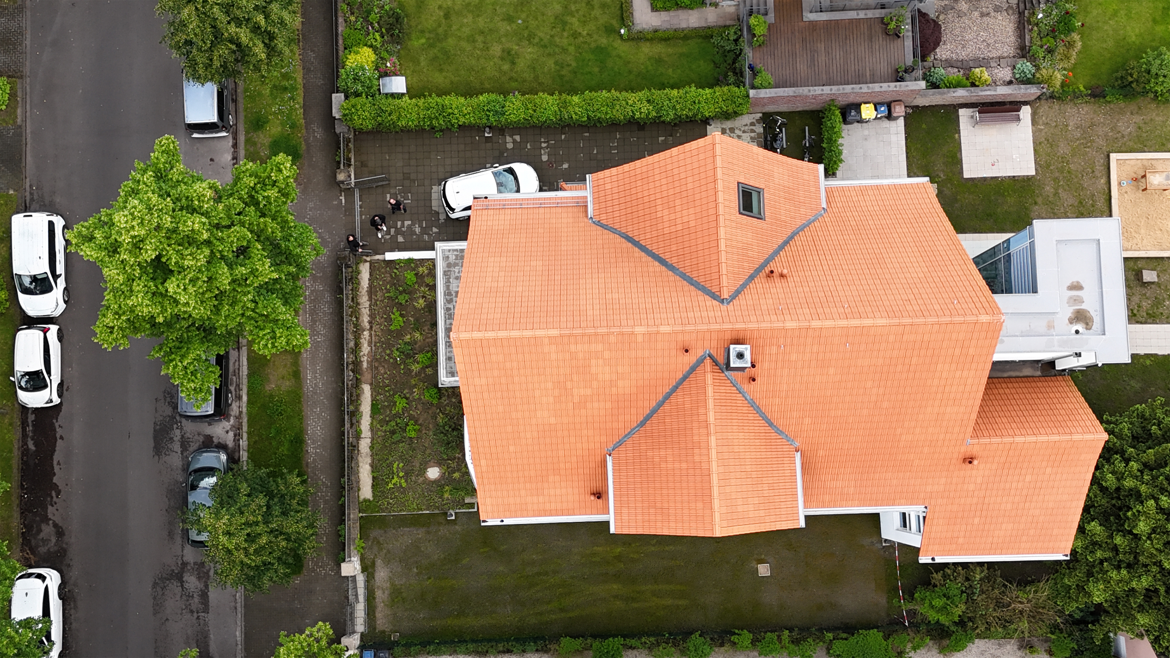 Haus von oben fotografiert