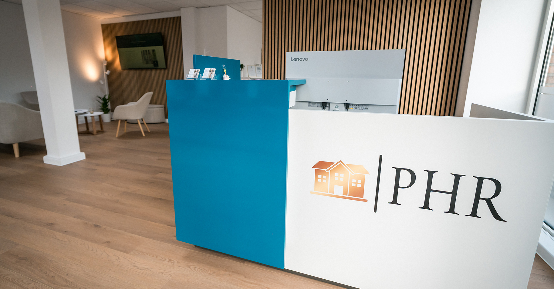 Empfangsbereich eines Maklerb&uuml;ros