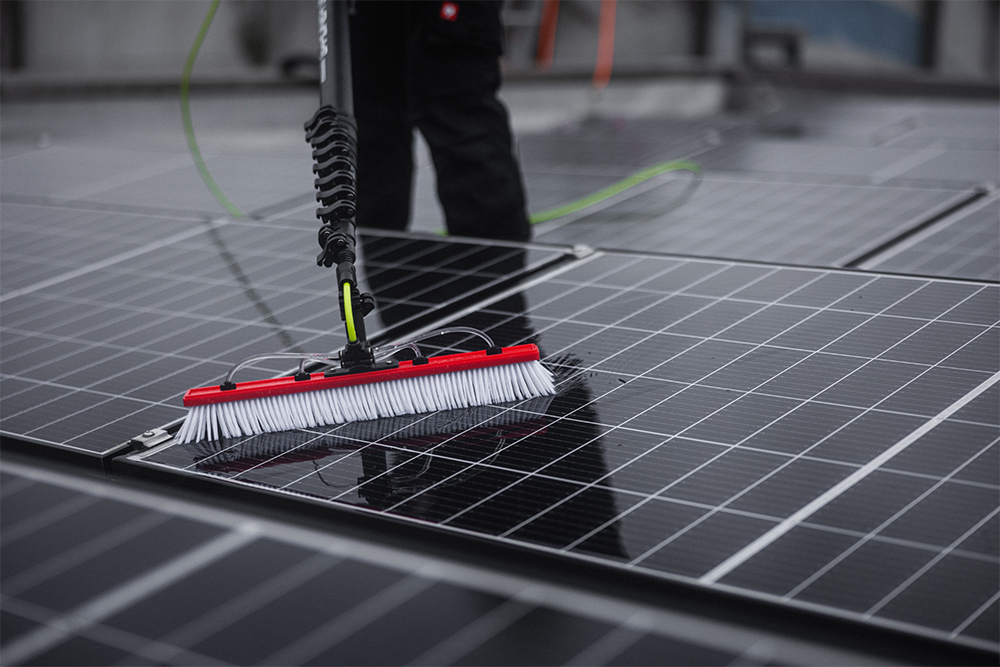 Reinigung der Photovoltaikanlage