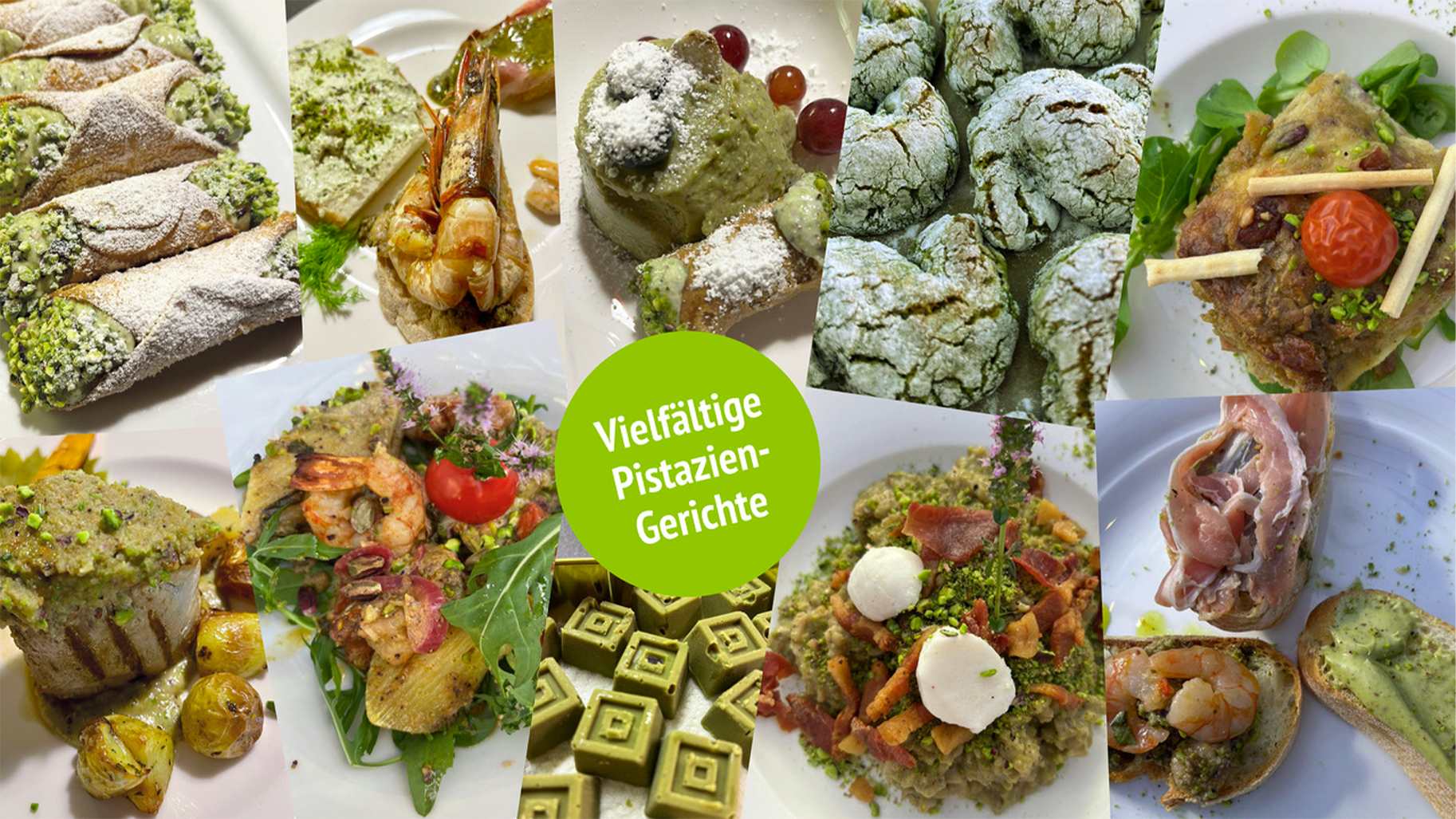 Vielf&auml;ltige Pistazien Gerichte 