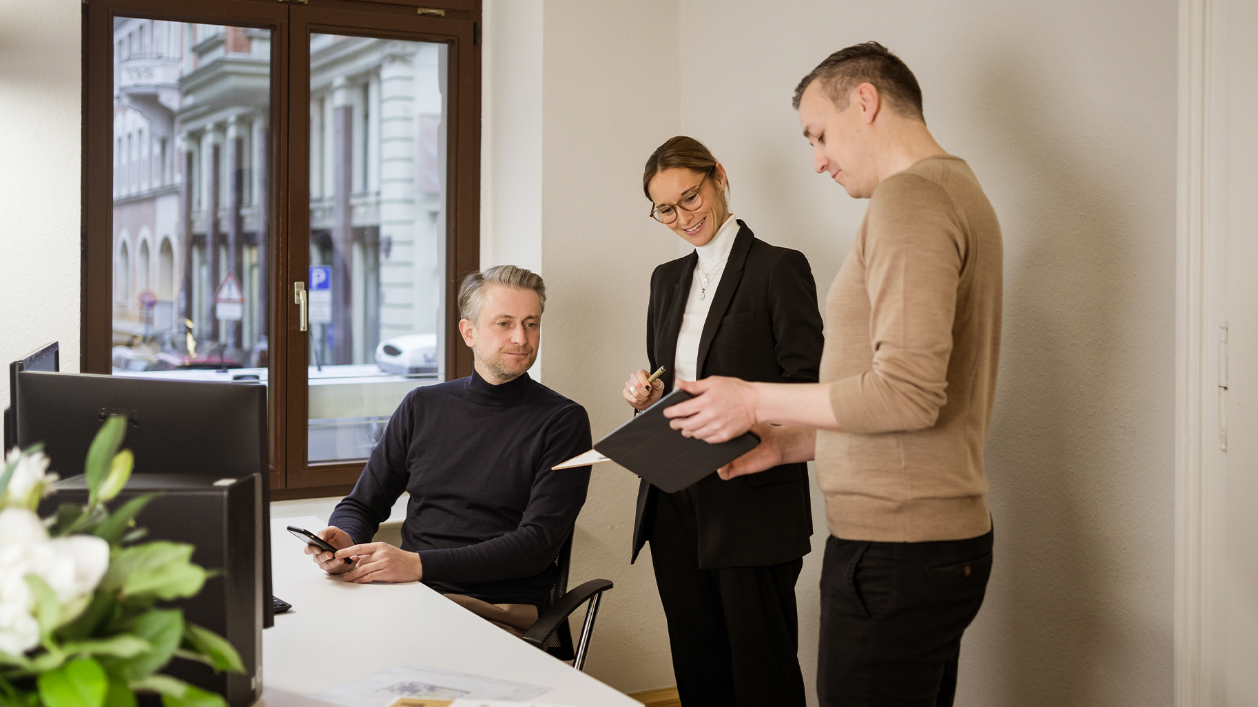 Team von accept-immobilien in Leipzig als Ansprechpartner für Kauf und Verkauf