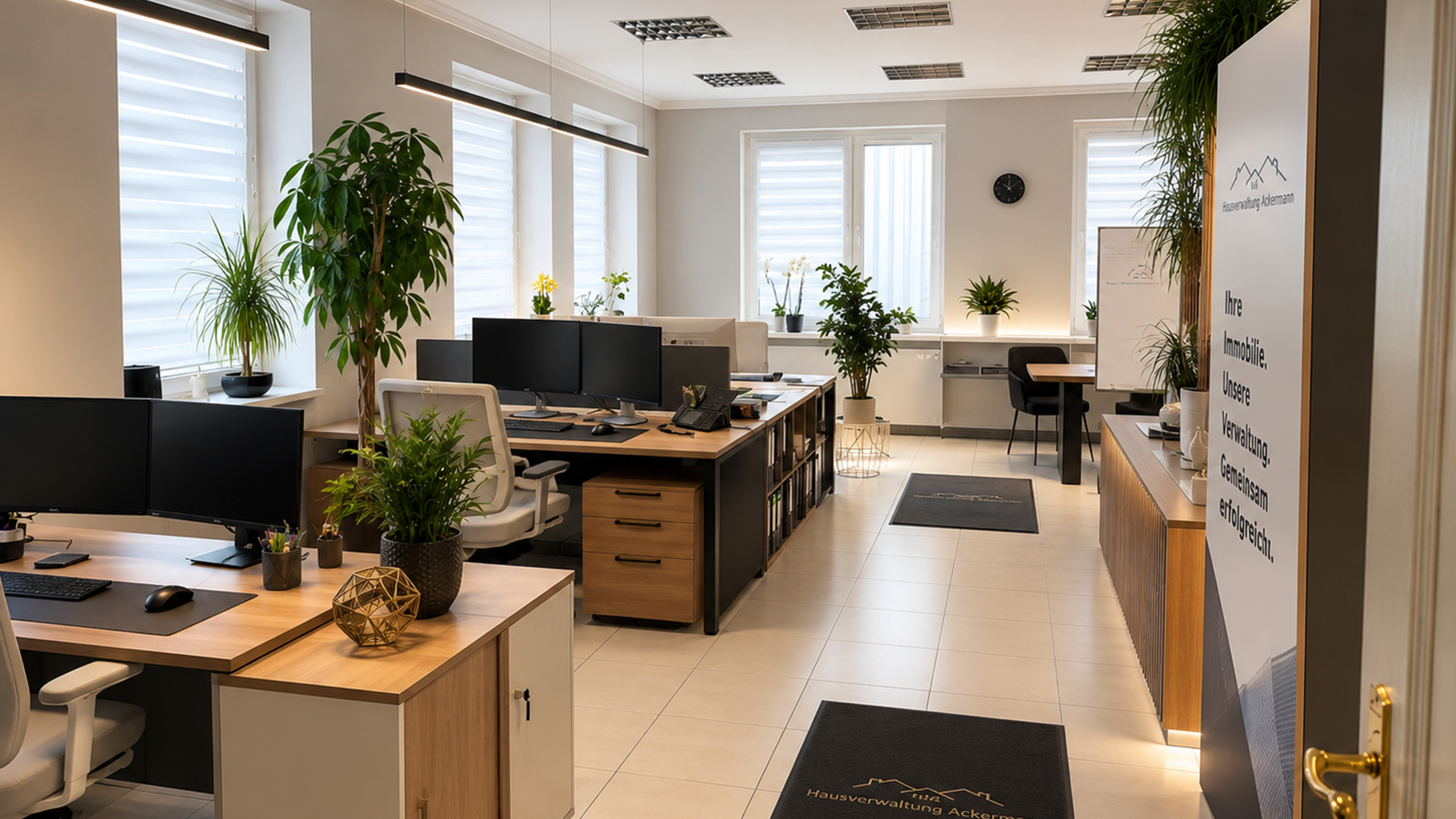 Modernes Büro Hausverwaltung