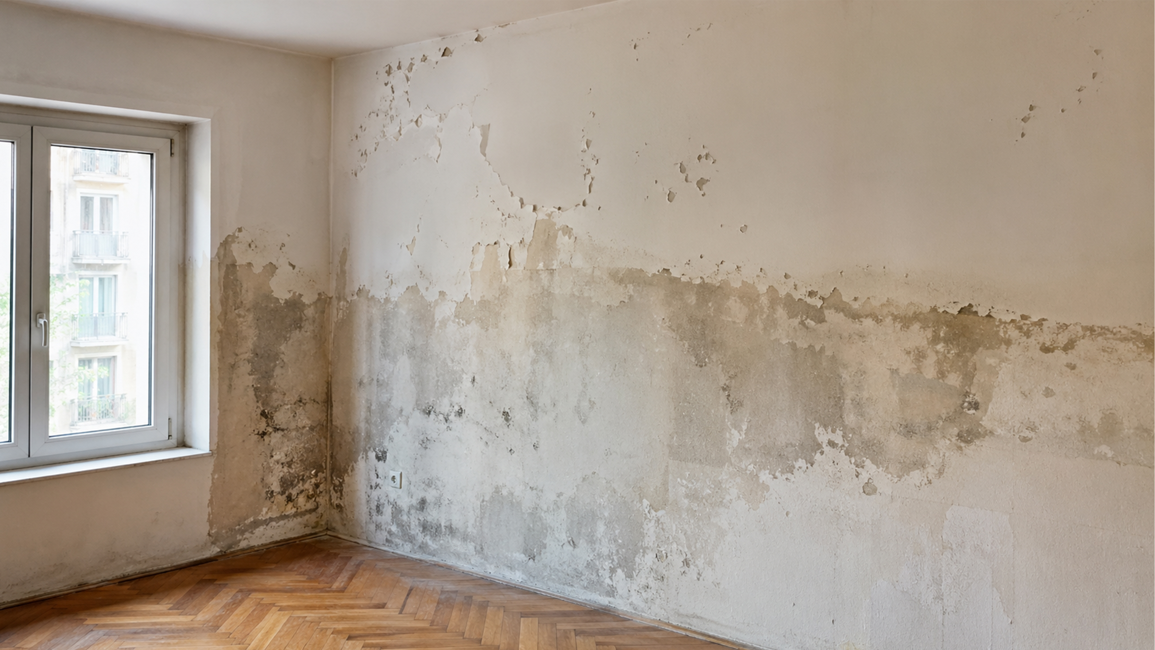 Beschädigtes Zimmer