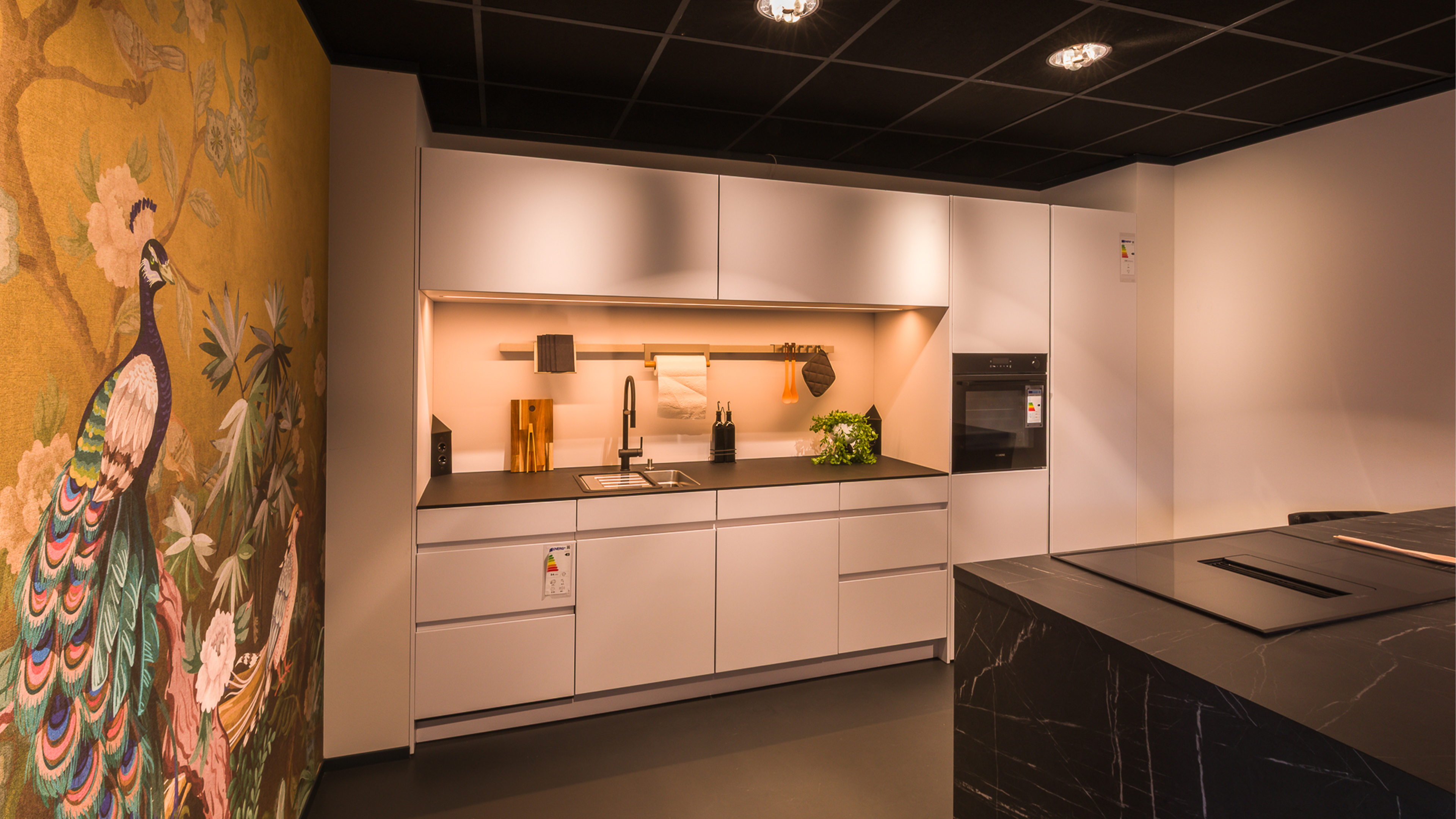 Moderne Küchenplanung mit Kücheninsel und Designfronten im Küchenstudio Häckel