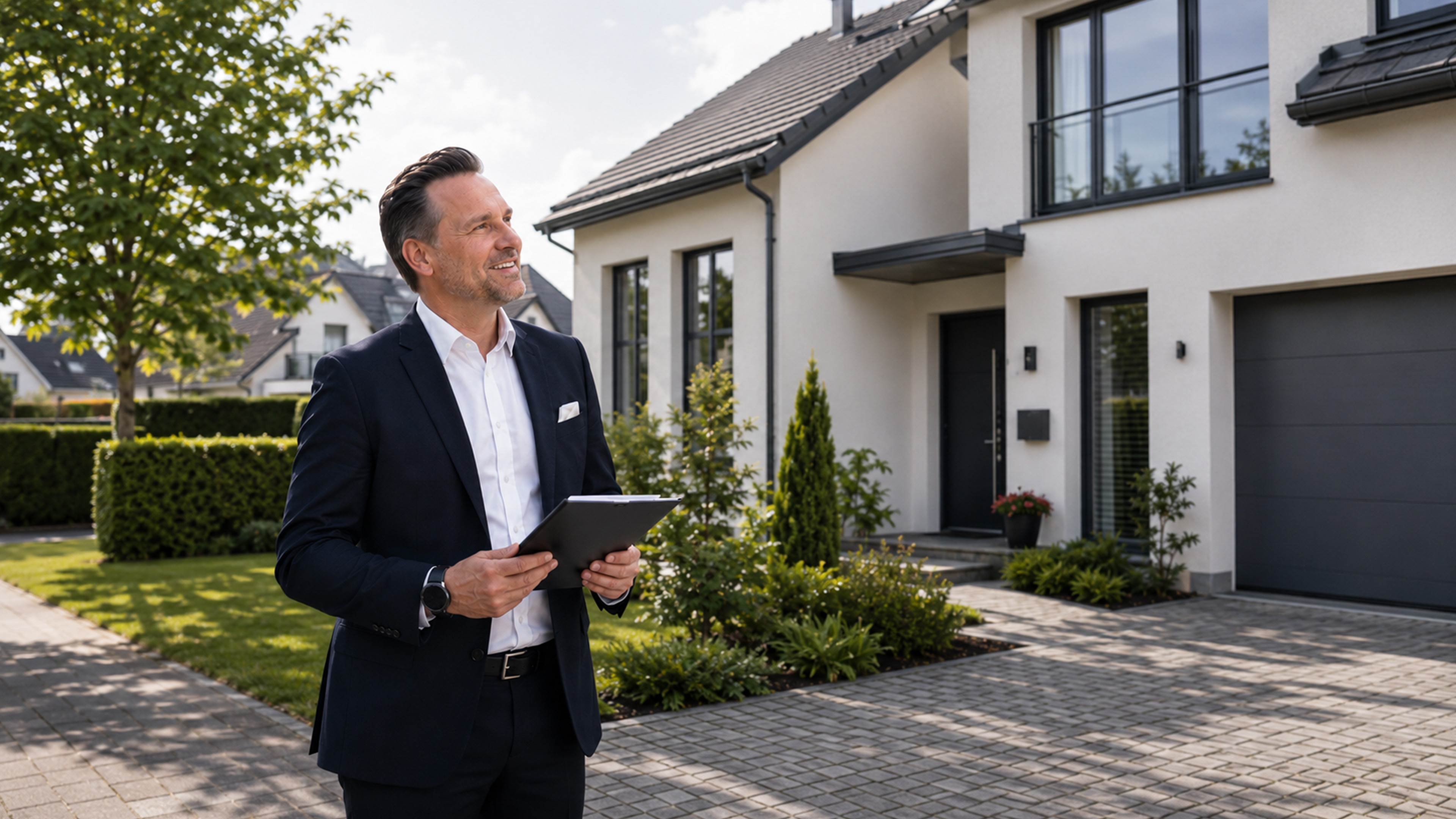 Mein Wohnglück vor Einfamilienhaus