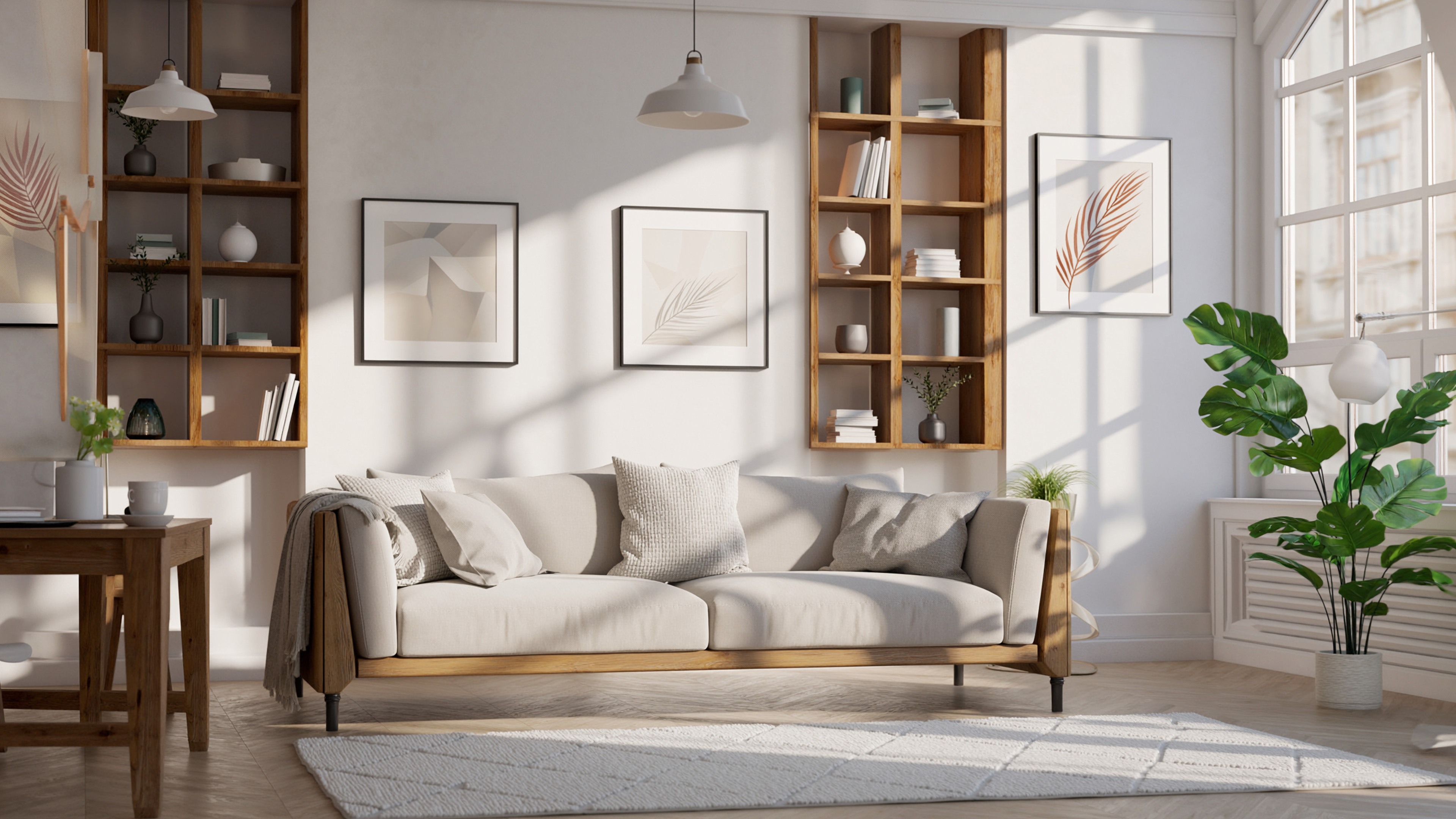 Stilvolle Inneneinrichtung einer Wohnung