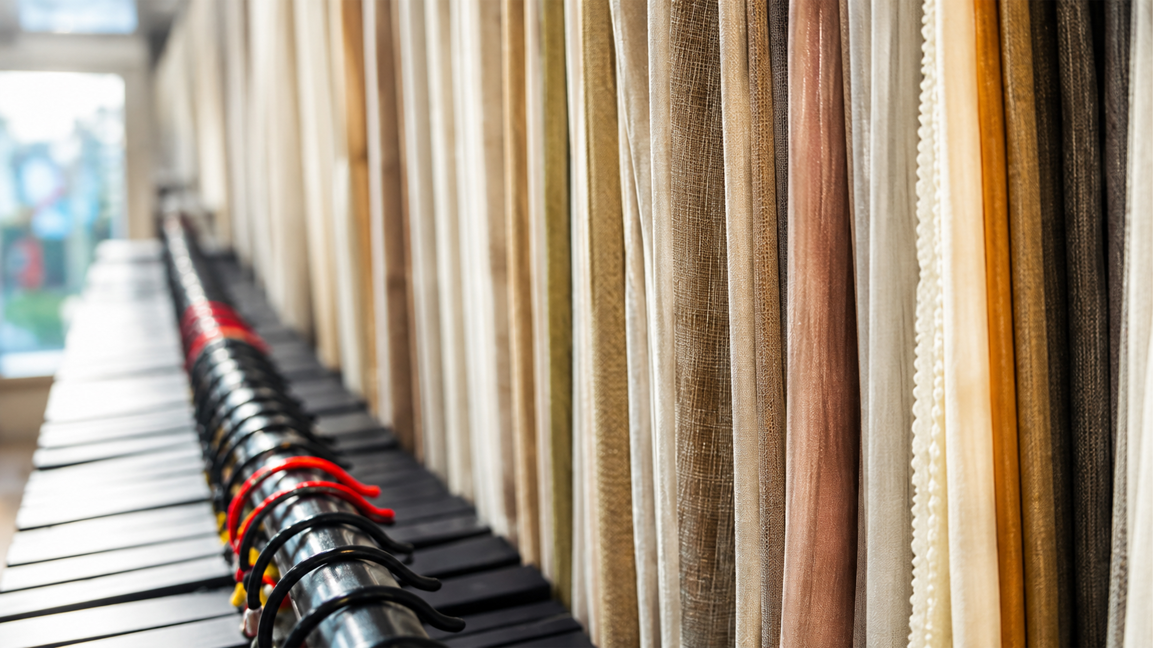Stoffmuster für Polster, Vorhänge und maßgefertigte textile Einrichtung